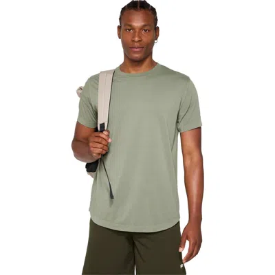 Fabletics The 24-7 Tee Curved Hem In Gold