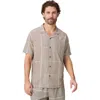 Fabletics The Cabana Button Up In Neutral