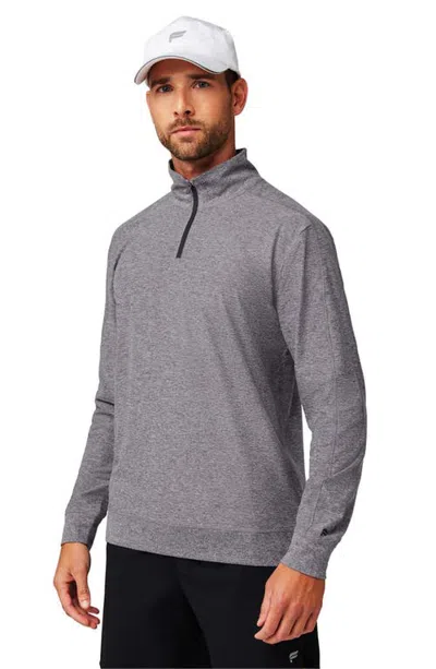 Fabletics The Cloud Jersey Quarter Zip In Gray