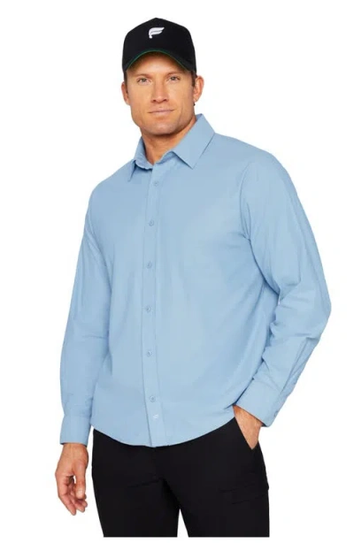 Fabletics The Don Long Sleeve Button Up In Black