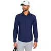Fabletics The Don Long Sleeve Button Up In Blue
