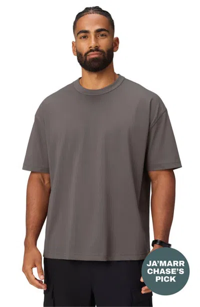 Fabletics The Effortless Oversized Tee In Gray