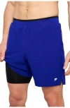 Fabletics The Fundamental Short Ii Lined 7" In Blue