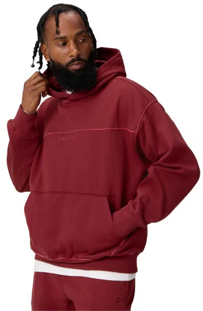 Fabletics The Go-to Oversized Hoodie Dna Striped In Brown