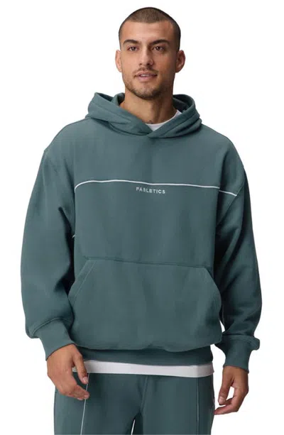 Fabletics The Go-to Oversized Hoodie Dna Striped In Green