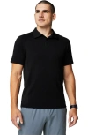 Fabletics The Training Day Polo In Black