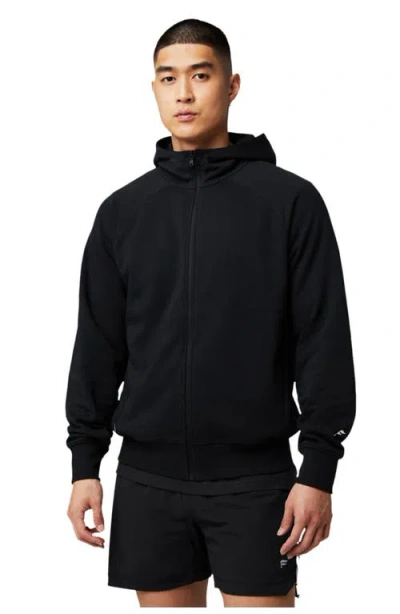 Fabletics The Year Round Terry Full Zip Hoodie In Black