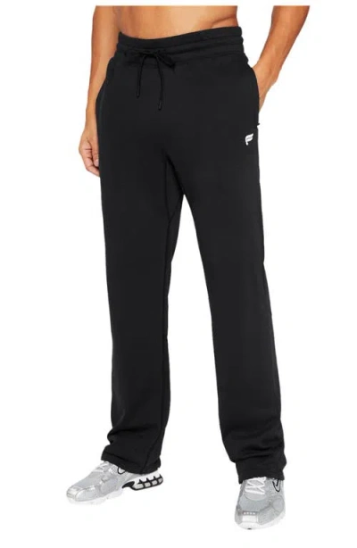Fabletics The Year Round Terry Straight Leg Pant In Black