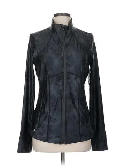 Pre-owned Fabletics Track Jacket In Black