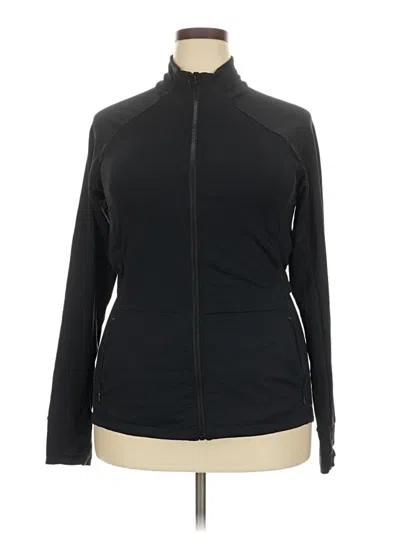 Pre-owned Fabletics Track Jacket In Black