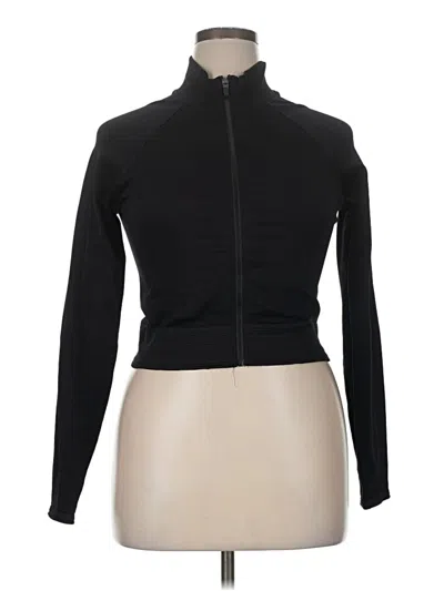 Pre-owned Fabletics Track Jacket In Black