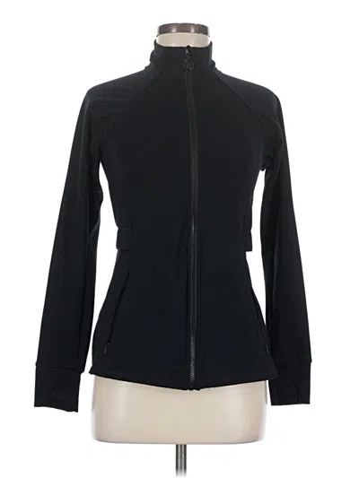 Pre-owned Fabletics Track Jacket In Black
