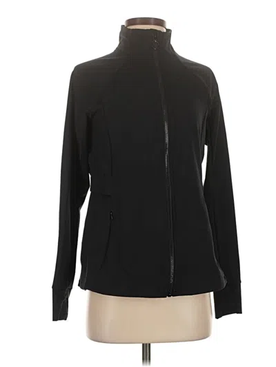 Pre-owned Fabletics Track Jacket In Black