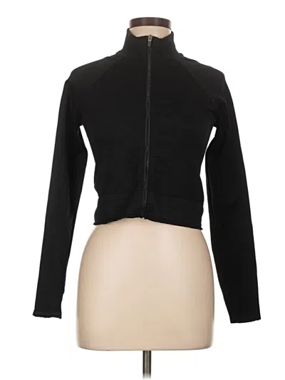Pre-owned Fabletics Track Jacket In Black