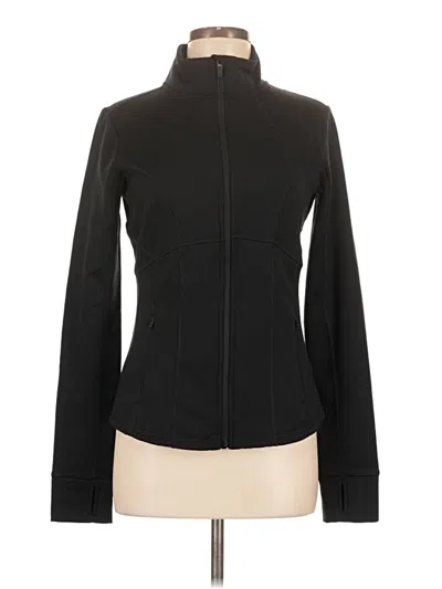 Pre-owned Fabletics Track Jacket In Black