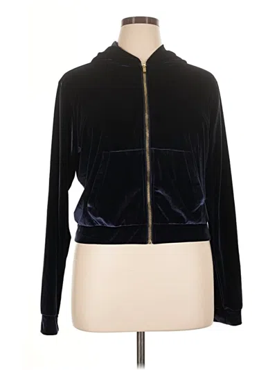 Pre-owned Fabletics Track Jacket In Black