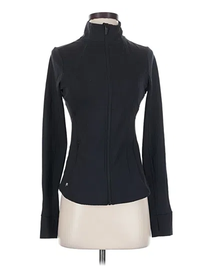 Pre-owned Fabletics Track Jacket In Black