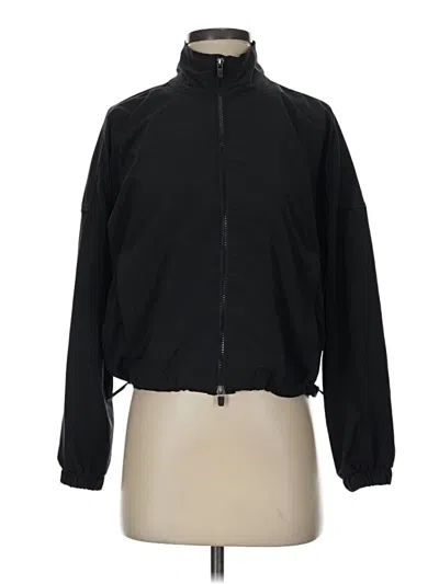 Pre-owned Fabletics Track Jacket In Black