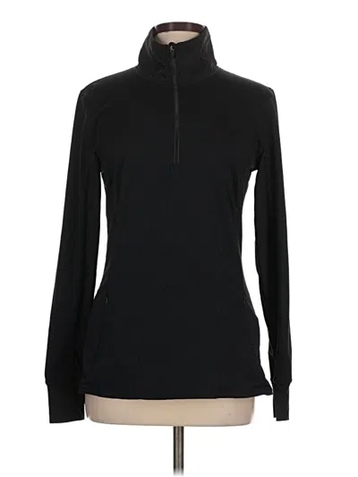 Pre-owned Fabletics Track Jacket In Black