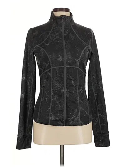 Pre-owned Fabletics Track Jacket In Black