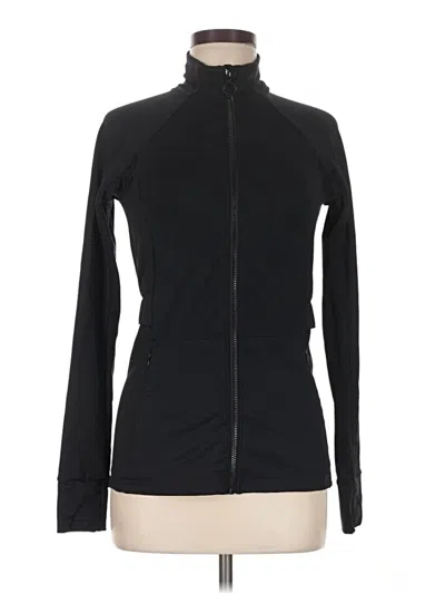 Pre-owned Fabletics Track Jacket In Black