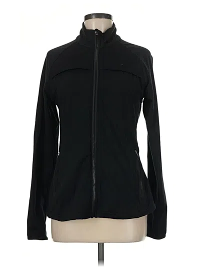 Pre-owned Fabletics Track Jacket In Black