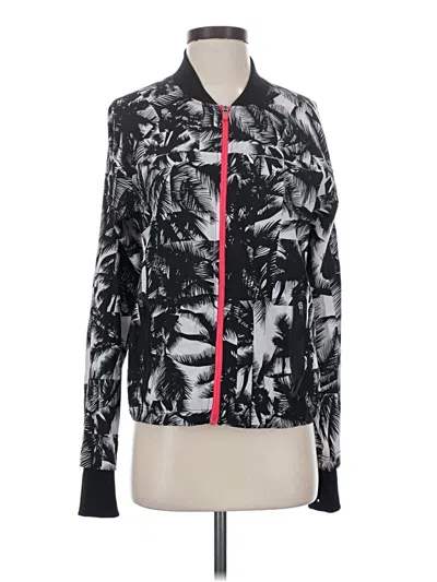 Pre-owned Fabletics Track Jacket In Black
