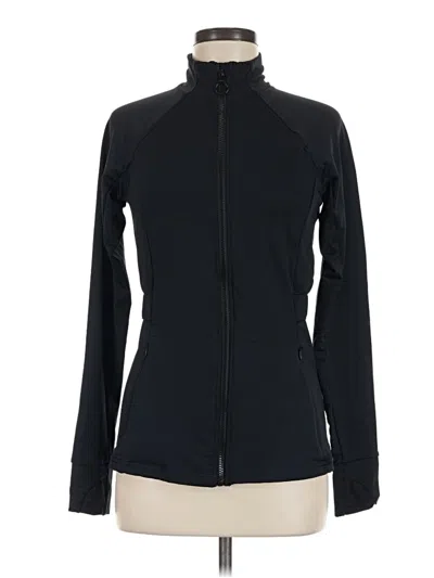 Pre-owned Fabletics Track Jacket In Black