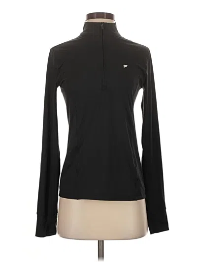 Pre-owned Fabletics Track Jacket In Black