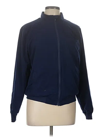Pre-owned Fabletics Track Jacket In Blue
