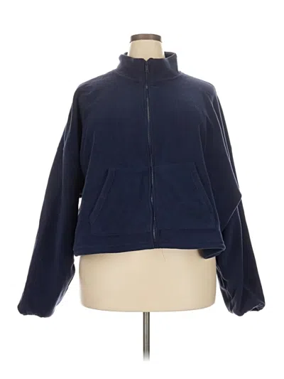 Pre-owned Fabletics Track Jacket In Blue