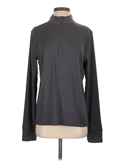 Pre-owned Fabletics Track Jacket In Gray