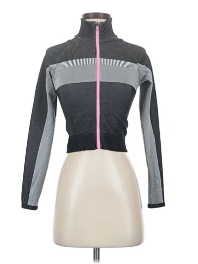 Pre-owned Fabletics Track Jacket In Gray