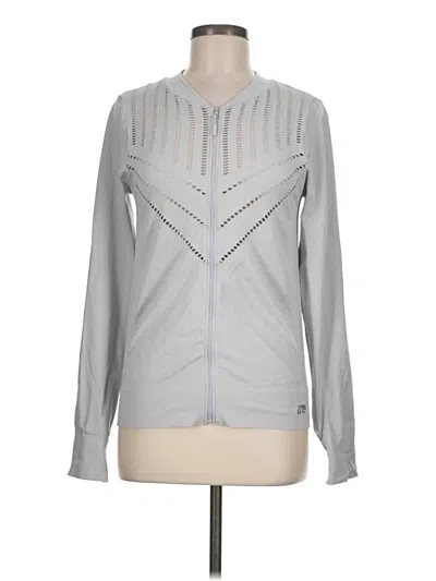 Pre-owned Fabletics Track Jacket In Gray