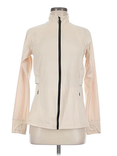 Pre-owned Fabletics Track Jacket In Ivory