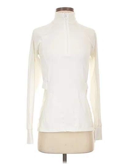 Pre-owned Fabletics Track Jacket In Ivory