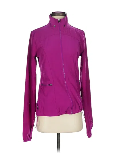 Pre-owned Fabletics Track Jacket In Purple
