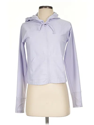 Pre-owned Fabletics Track Jacket In Purple