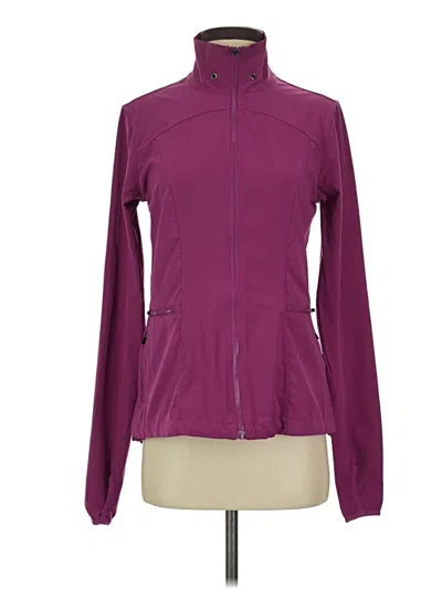 Pre-owned Fabletics Track Jacket In Purple