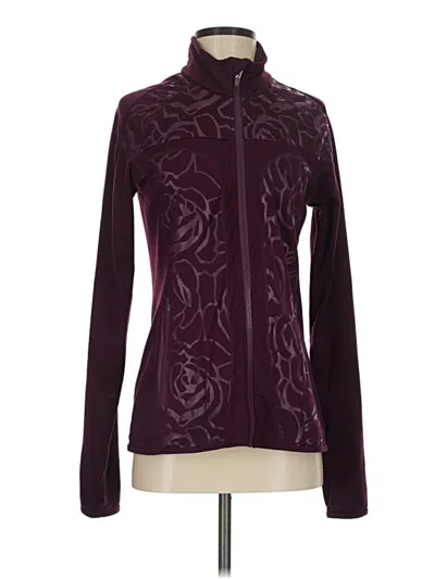 Pre-owned Fabletics Track Jacket In Purple