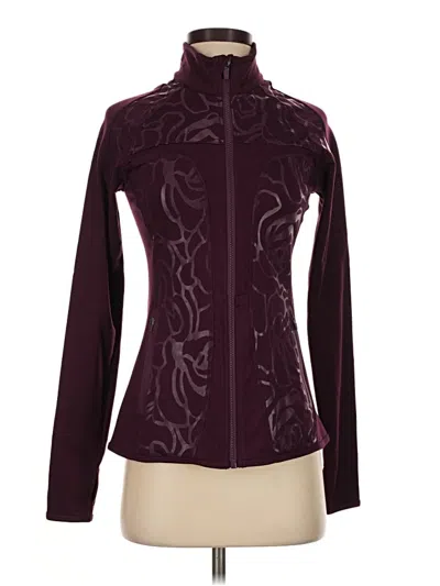 Pre-owned Fabletics Track Jacket In Purple