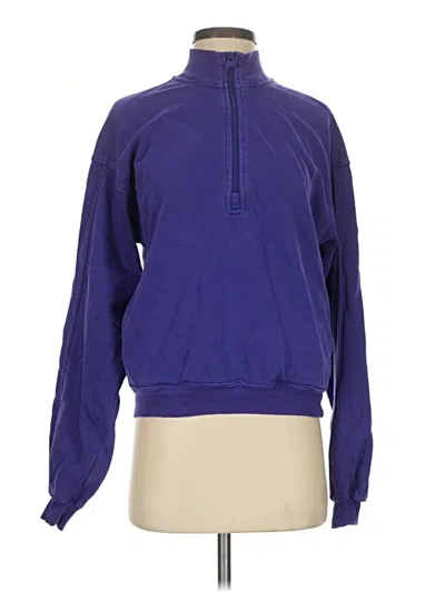 Pre-owned Fabletics Track Jacket In Purple