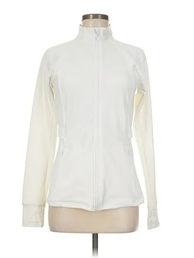 Pre-owned Fabletics Track Jacket In White