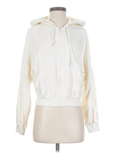 Pre-owned Fabletics Track Jacket In White