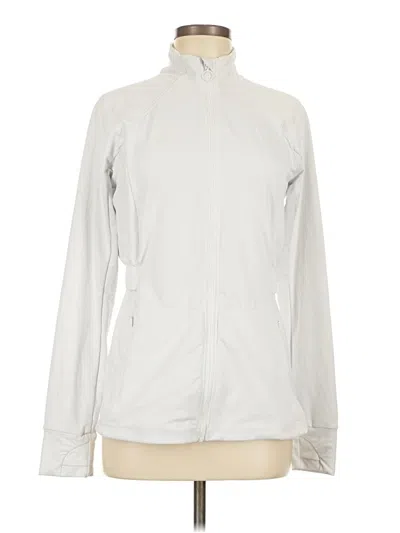 Pre-owned Fabletics Track Jacket In White