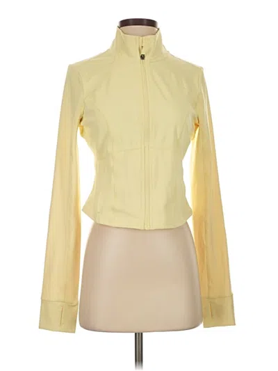 Pre-owned Fabletics Track Jacket In Yellow