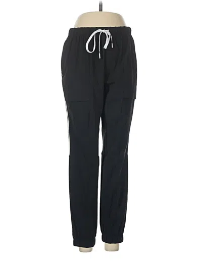Pre-owned Fabletics Track Pants In Black
