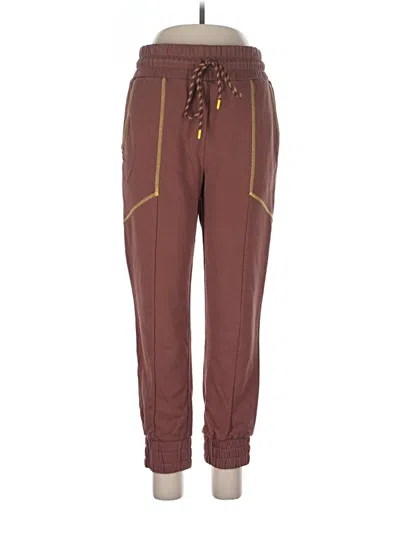 Pre-owned Fabletics Track Pants In Burgundy
