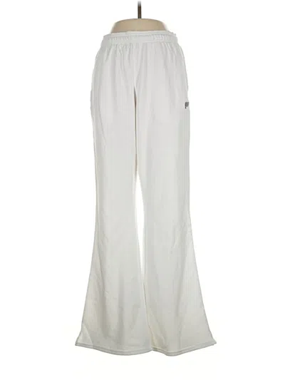 Pre-owned Fabletics Track Pants In Ivory