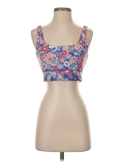 Pre-owned Fabletics Tube Top Blue Strapless Neckline Tops